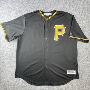 Pittsburgh Pirates Jersey Mens 2XL Black MLB Baseball Majestic McCutchen 22